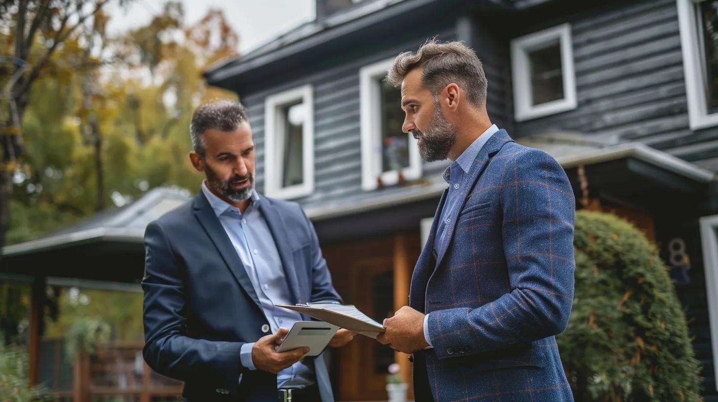 A buyer's agent actively assisting a client during a property inspection, demonstrating expert guidance throughout the buying process.