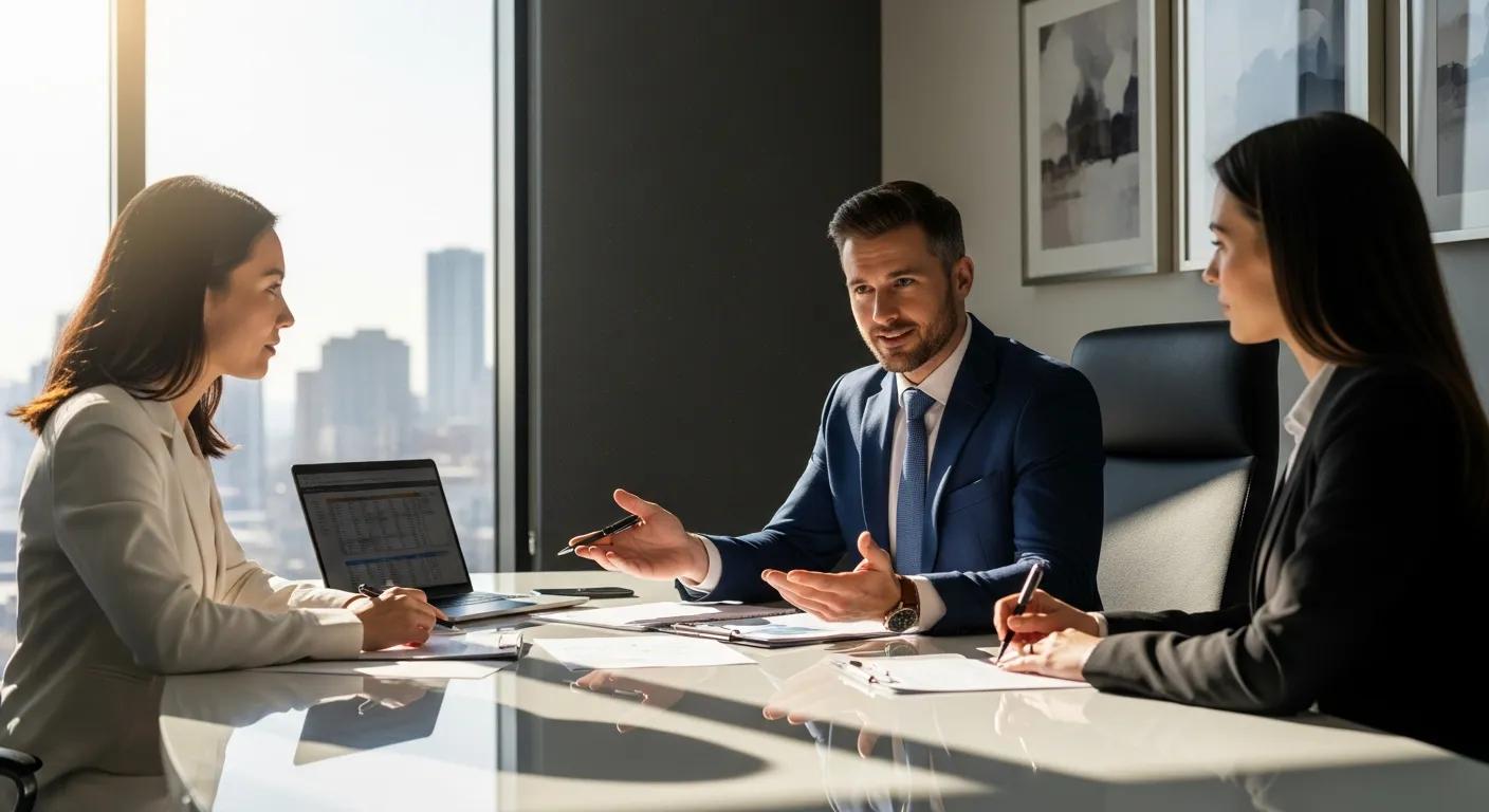 Buyers agent negotiating terms on behalf of a client