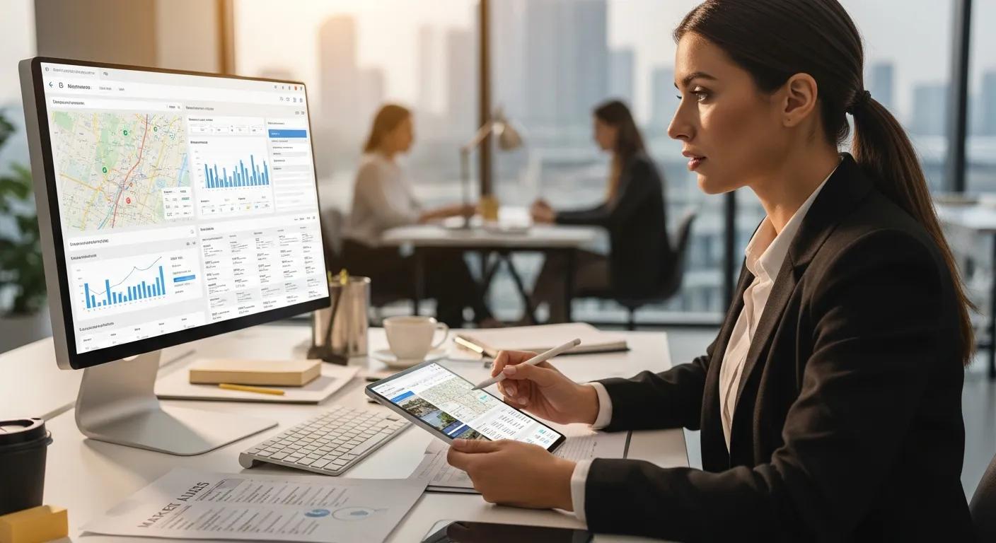 Buyers agent conducting market research for property acquisition