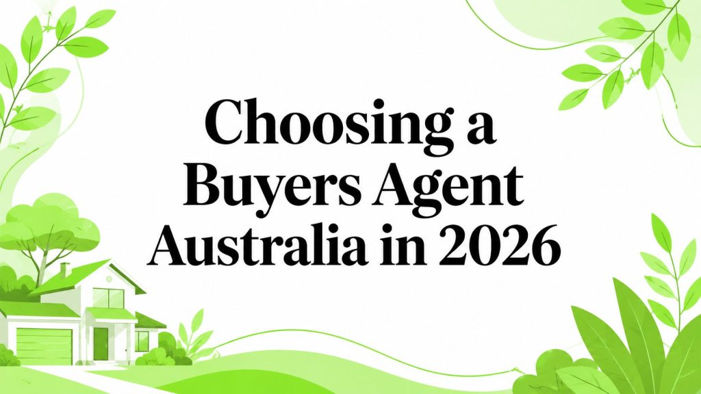 Choosing a Buyers Agent Australia in 2026