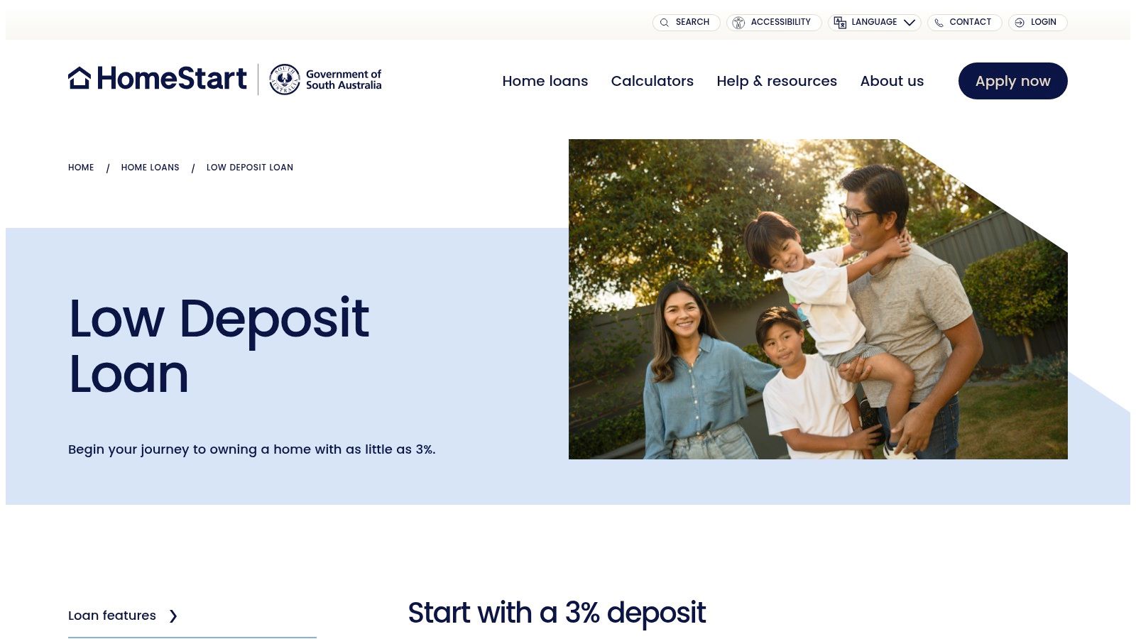 HomeStart Finance (South Australia) – Low Deposit and Graduate Loans