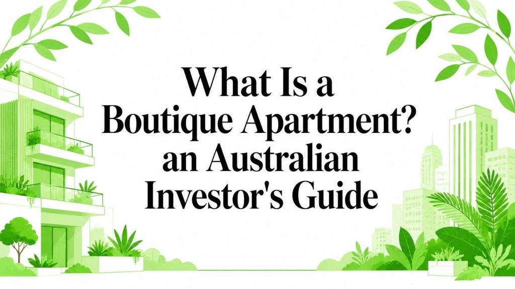 What Is a Boutique Apartment? an Australian Investor’s Guide