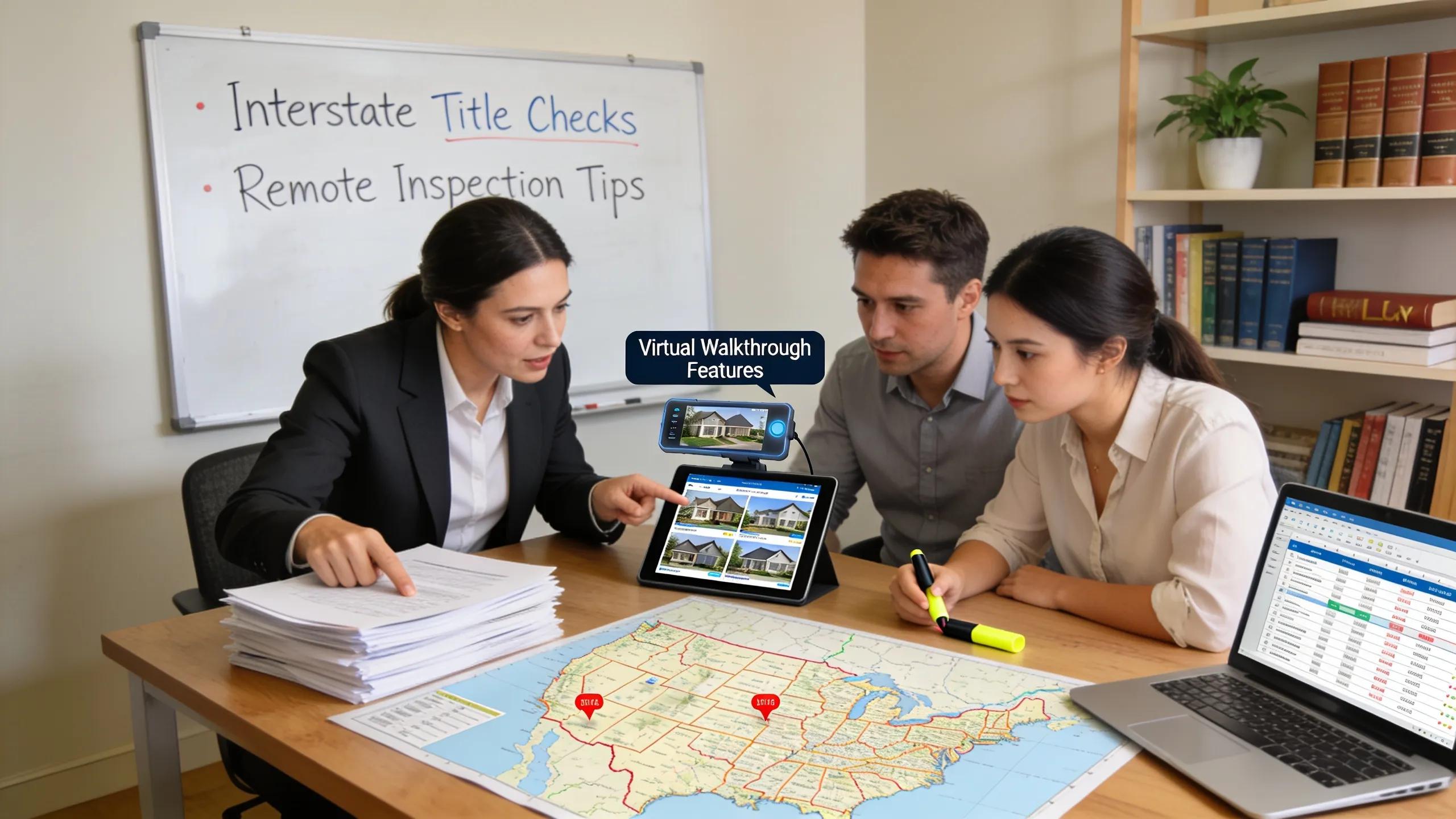 Buyers agent assisting interstate buyers with property documents, illustrating challenges and solutions in the purchasing process