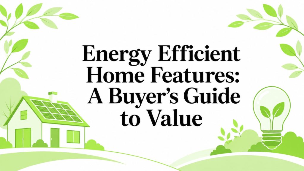 Energy Efficient Home Features: A Buyer’s Guide to Value