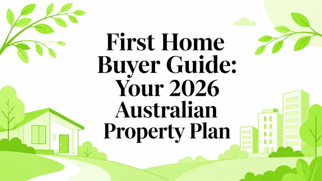 First Home Buyer Guide: Your 2026 Australian Property Plan